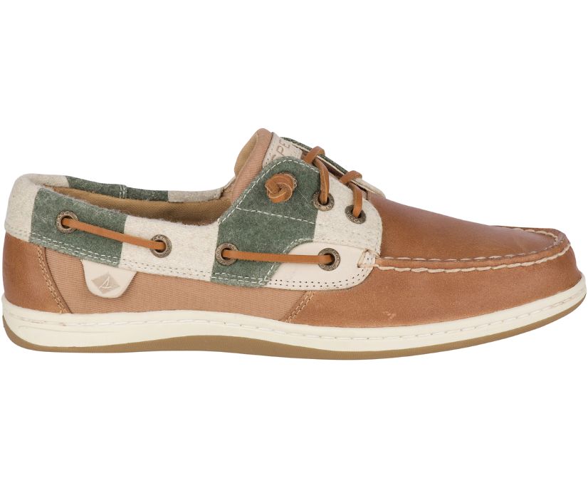 Sperry Songfish Varsity Wool Boat Shoes - Women's Boat Shoes - Brown [WR1946780] Sperry Top Sider Ir